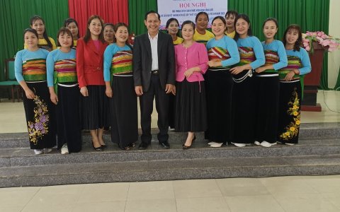 Hội phụ nữ xã Điền Thượng tổ chức Hội nghị đối thoại chính sách thực hiện bình Đẳng giới và giải quyết những vấn đề cấp thiết  đối với phụ nữ và trẻ em năm 2023 